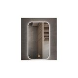 Global Led Mırror 60X70 Cm Dokunmatik Tuşlu Ledli Ayna Banyo Aynası Dekoratif Ayna Boy Ayna Salon Duvar Ayna