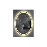Global Led Mırror 65X85 Cm Dokunmatik Tuşlu Buğu Yapmayan Ledli Elips Banyo Aynası