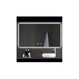 GLOBAL LED MIRROR 65x90 cm Dokunmatik Tuşlu Buğu Çözücü Ledli Banyo Aynası Dekoratif Ayna