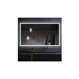 GLOBAL LED MIRROR 65x90 Cm Kumlamalı Dokunmatik Tuşlu Ledli Ayna Duvar Salon Banyo Wc Ofis Yatak Odası Boy Ledli Ayna