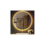 GLOBAL LED MIRROR 70 Cm Dokunmatik Tuşlu Buğu Çözücü Ledli Yuvarlak Banyo Aynası