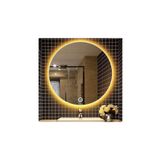 GLOBAL LED MIRROR 70 Cm Dokunmatik Tuşlu Yuvarlak Ledli Ayna Banyo Aynası Dekoratif Ayna Boy Ayna Salon Duvar Ayna