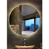 Global Led Mirror 70 cm Yuvarlak Ledli Ayna Banyo Aynası Dekoratif Ayna Boy Ayna Salon Duvar Ayna