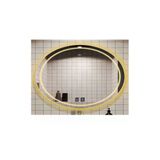 Global Led Mırror 73X93 Cm Dokunmatik Tuşlu Buğu Yapmayan Ledli Elips Banyo Aynası