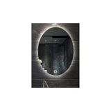 Global Led Mırror 73X93 Cm Dokunmatik Tuşlu Elips Ledli Ayna Banyo Aynası Dekoratif Ayna Boy Ayna Salon Duvar Ayna