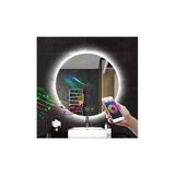 Global Led Mırror 75 Cm Bluetoothlu Dokunmatik Tuşlu Buğu Yapmayan Ledli Yuvarlak Banyo Aynası