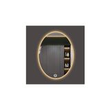 GLOBAL LED MIRROR 80x100 Cm Dokunmatik Tuşlu Elips Ledli Ayna Banyo Aynası Dekoratif Ayna Boy Ayna Salon Duvar Ayna
