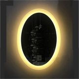 Global Led Mirror 80X100 cm Kumlamalı Elips Ledli Ayna Banyo Aynası Dekoratif Ayna Boy Ayna Salon Duvar Ayna