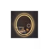 Global Led Mırror 80X100 Cm Makyaj Aynalı Dokunmatik Tuşlu Buğu Yapmayan Ledli Elips Banyo Aynası