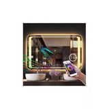 GLOBAL LED MIRROR 80x120 Cm Bluetoothlu Makyaj Aynalı Buğu Yapmayan Ledli Banyo Aynası