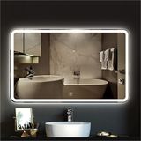Global Led Mirror 80X120 cm Kumlamalı Dokunmatik Tuşlu Ledli Ayna Duvar Salon Banyo Wc Ofis Yatak Odası Boy Ledli Ayna - 80 x 120 cm