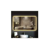 GLOBAL LED MIRROR 80x80 Cm Dokunmatik Tuşlu Buğu Çözücü Ledli Banyo Aynası Dekoratif Ayna