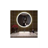 Global Led Mirror 85 cm Kumlamalı Yuvarlak Ledli Ayna