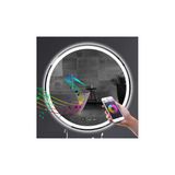 Global Led Mırror 85Cm Bluetoothlu Dokunmatik Tuşlu Buğu Yapmayan Ledli Yuvarlak Banyo Aynası