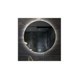 Global Led Mırror 90 Cm Dokunmatik Tuşlu Yuvarlak Ledli Ayna Banyo Aynası Dekoratif Ayna Boy Ayna Salon Duvar Ayna