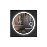 GLOBAL LED MIRROR 90 Cm Makyaj Aynalı Dokunmatik Tuşlu Buğu Yapmayan Ledli Yuvarlak Banyo Aynası