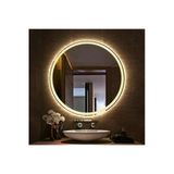 Global Led Mırror Banyo,Lavabo Aynası Ledli Yuvarlak 82 Cm Çapında 4 Mm Flotal Ayna