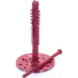 Global Pls 10 cm Mantolama Dübeli Kırmızı 500 Lü Paket