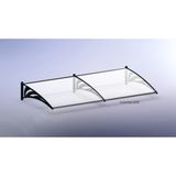 Global Tente Kapı Üstü Sundurma 100x100cm Beyaz- Uzatma Kiti-Ekonomik Seri
