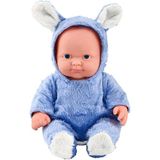 Global Toys 8 Farklı Ses Konuşan Tavşanlı Et Bebek - Mavi