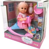 Global Toys Roza Panda Salıncaklı BEBEK-GL100118 - Renkli