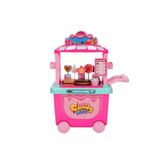 Global Toys Tekerlekli Şeker Arabası Dükkan Oyun Seti Candy Shop Şekerleme Seyyar Oyun Arabası