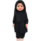 Global Toys Tesettürlü Meryem 45 cm Oyuncak Et Bebek - Siyah