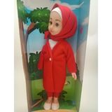 Global Toys Tesettürlü Meryem Bebek GL100842 - Kırmızı