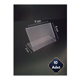 Global Türk Etiketlik isimlik Kartvizitlik 5x7 cm PVC Plastik Kağıt Tutucu Stand Ürün Fiyat Etiketliği Ayaklı