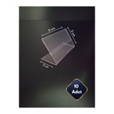 Global Türk Etiketlik isimlik Kartvizitlik 6x3 cm PVC Plastik Kağıt Tutucu Stand Ürün Fiyat Etiketliği Ayaklı