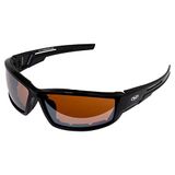 Global Vision Eyewear güneş gözlüğü Sly ile çerçeve siyah parlak ve sürüş ayna objektif