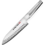 Global Yoshikin Gu-04 Japon Ukon Santoku Çelik Oluklu Şef Bıçağı - Gri - Standart