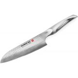 Global Yoshikin Japon Sai Santoku Şef Bıçağı Sai-03 - Gri - Standart