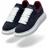 Globalux Alexander Mcqueen Oversized Suede Leather Lacivert - Süet Erkek Sneaker - Lacivert - Bordo