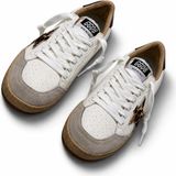 Globalux Golden Goose Ball-Star White Leather Sneaker - Leopard Star Detaylı - Kadın Spor Ayakkabı - Günlük - Leopar - Sneaker - Siyah - Beyaz - Leopar