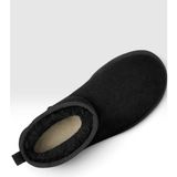 Globalux Women's Classic Ultra Mini Platform Boot - Ugg Classic Ultra Mini Platform Kadın Süet - Deri Bot - Siyah
