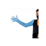 GlobalVet Rektal Eldiven 80 cm Mavi Lastikli Veteriner Laboratuvar Üretim Eldiveni 50’li Hijyenik Eldiveni