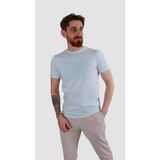 Globay 3087 Hsk Baskılı Penye T-Shırt-Bebe Mavi - XL
