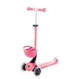 Globber 3in1 Go Up Baby 360 Katlanabilir 3 Tekerlekli Işıklı Pembe Scooter