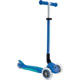 Globber Elite Deluxe Işıklı Scooter 3 - 12 Yaş İçin Lacivert Renkli Güvenli 3 Tekerlekli Tasarım