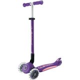 Globber Elite Deluxe Koyu Mor Işıklı Scooter 3+ Yaş İçin Güvenli ve Dayanıklı 3 Tekerlekli Tasarım