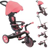 Globber Explorer 4in1 Pembe Trike Bisiklet 10 Ay - 5 Yaş Arası Çocuklar İçin Yüksek Sırtlı Koltuk
