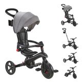 Globber Explorer 4in1 Siyah-Gri Katlanabilir Bisiklet