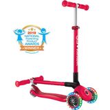 Globber Primo 3 Tekerlekli Scooter - Kırmızı Katlanabilir ve Işıklı Özellik
