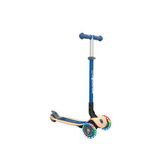 Globber Primo Wood Katlanabilir 3 Tekerlekli 3-7 Yaş Işıklı Çocuk Scooter - Lacivert