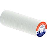 Globe 10 Adet Beyaz Izole Bant 19MM Özellikli PVC Malzeme ile Elektrik İzolasyonu Sağlar