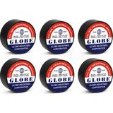 Globe 6’lı Siyah Elektrik İzole Bandı Seti 19mm PVC Kablo Yalıtım Bandı Akım İzolasyon Bandı Dayanıklı Elektrik Bandı