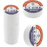 Globe Elektrik Bandı 13 mm X1 9mm x 10YDS (Renkli) - Beyaz - 10 Adet