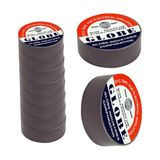 Globe Elektrik Bandı 13 mm X1 9mm x 10YDS (Renkli) - Gri - 10 Adet