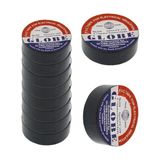 Globe Elektrik Bandı 13 mm X1 9mm x 10YDS (Renkli) - Siyah - 10 Adet